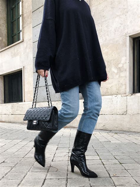 chanel material sweater|chanel sweater boots.